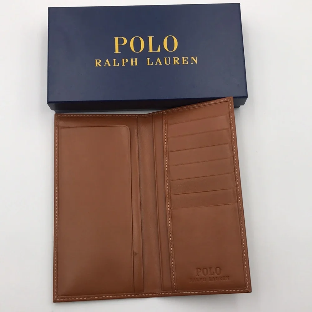 Polo Ralph Lauren Burnished Narrow Pocket Wallet
